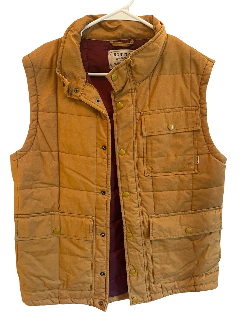 Burton Men's Quilted Golden Brown Vest